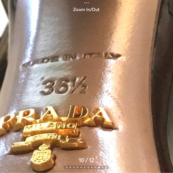 GORGEOUS PRADA "MARY JANE" OPEN TOE PLATFORM HIGH HEELS SHOES SZ 36 1/2 EU/6.5US - Picture 9 of 13